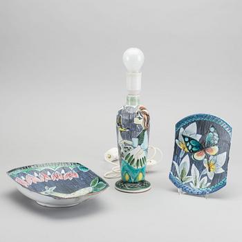 TILGMANS, keramik, 3 delar, 1900-talets mitt.