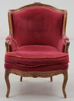 FÅTÖLJ, Louis XV-stil, 1900-talets första hälft.