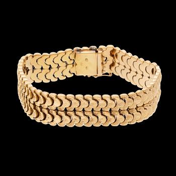 Armband 18K guld Vicenza Italien troligen 1900-talets första hälft.