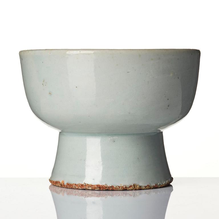 Offerskål, porslin. Korea, Joseon, 1800-tal.