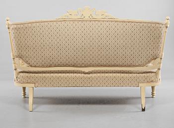 SOFFA samt STOLAR, ett par, tidigt 1900-tal.