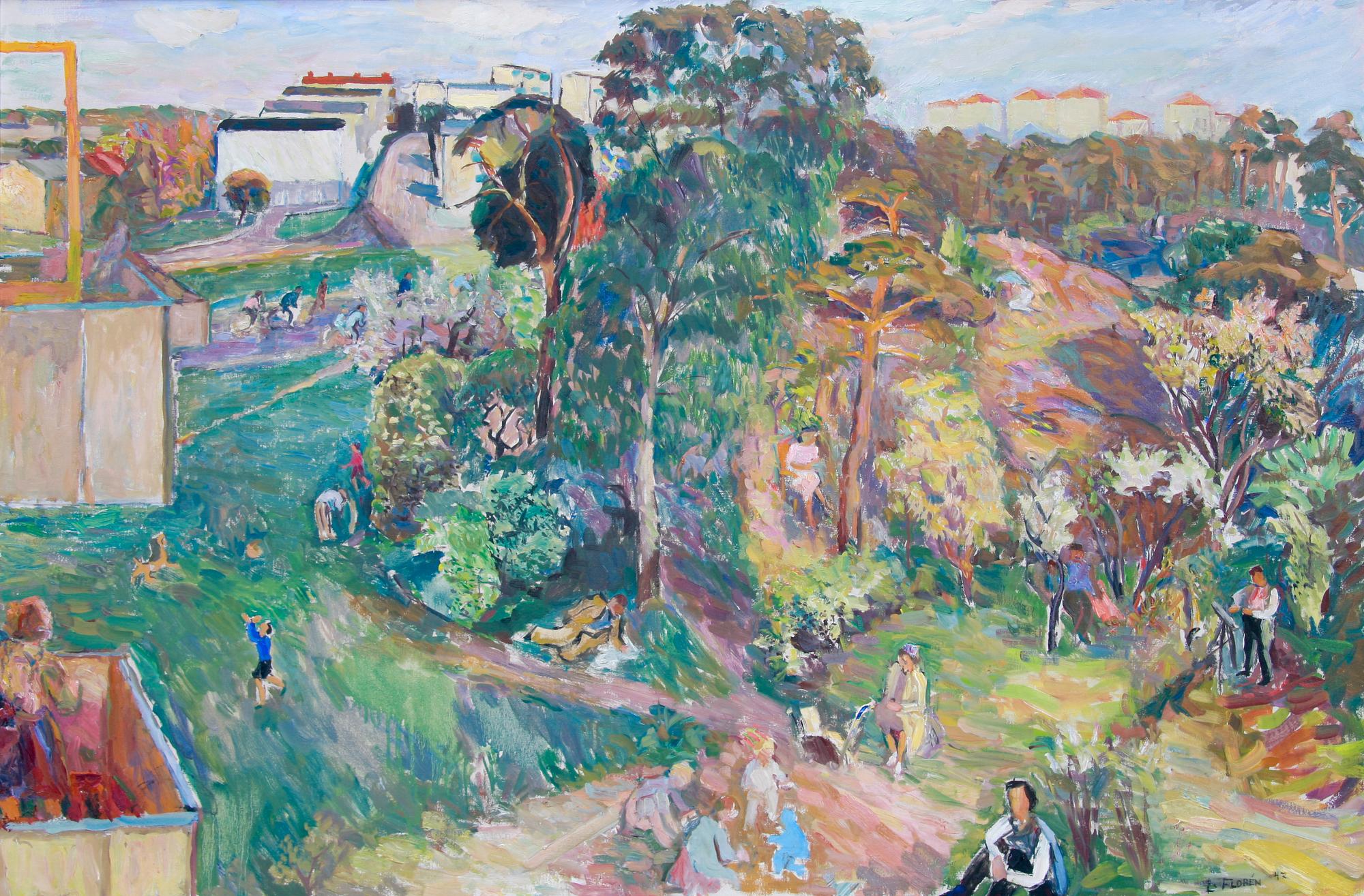 LARS FLORÉN, olja på duk. Sign o dat 47.