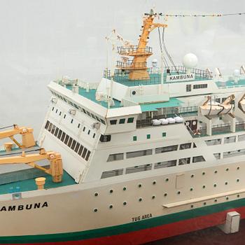 Model boat "MF Kambuna" 1984 Jos L Meyer.