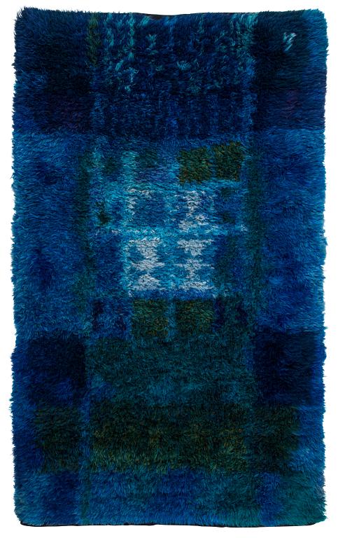 Ritva Puotila, a Finnish ryijy rug for the Friends of Finnish Handicraft. Circa 200 x 120 cm.