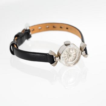ARMBANDSUR, Borel, 18K vitguld besatt med två briljant slipade diameter.