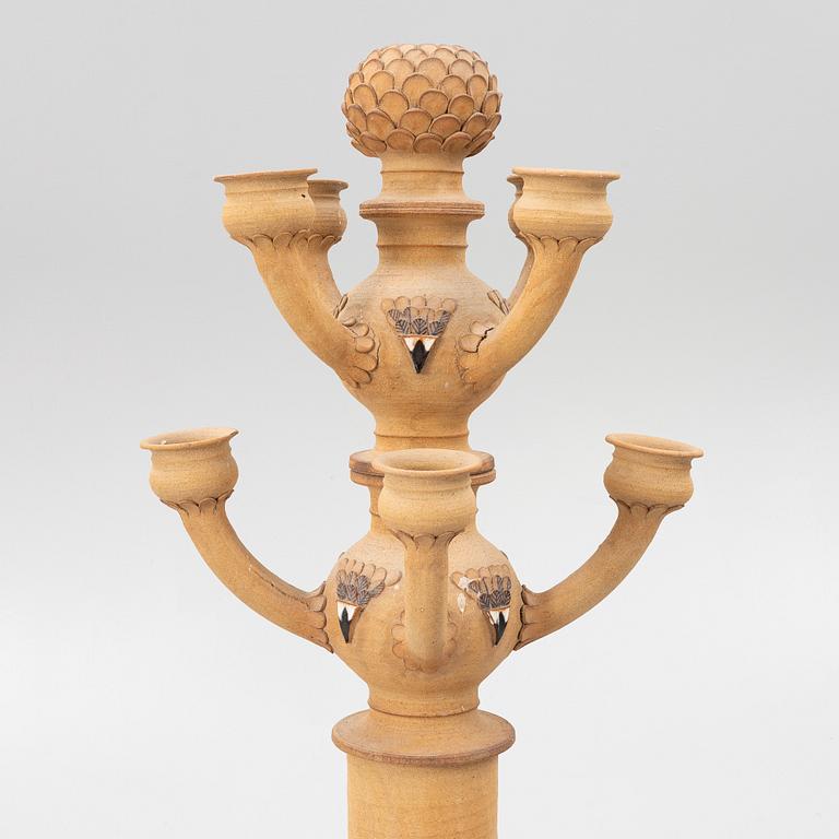 Eva & Olof Paradis, floor candelabra, Paradisverkstaden, Öland, 1989.