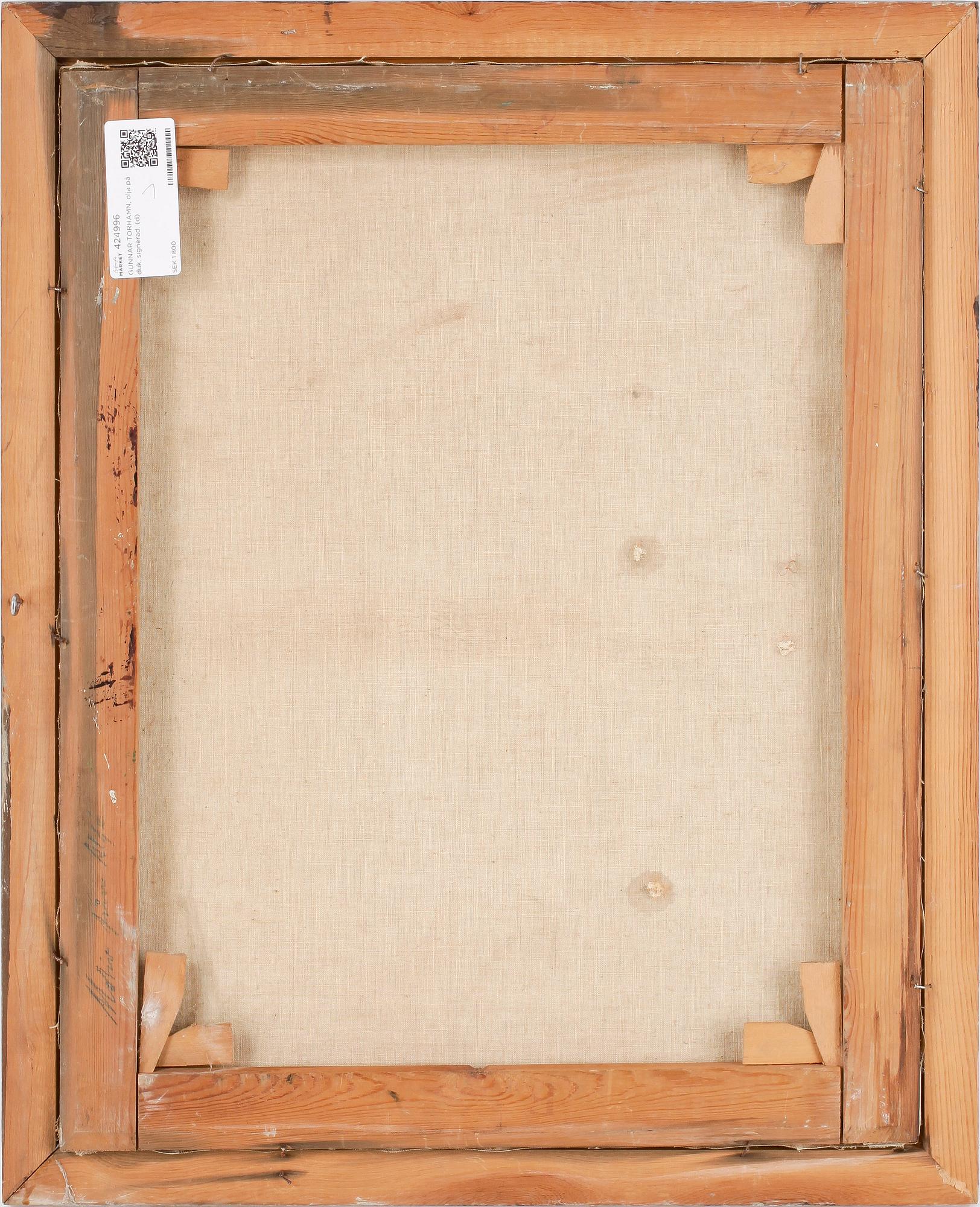 GUNNAR TORHAMN, olja på duk, signerad.