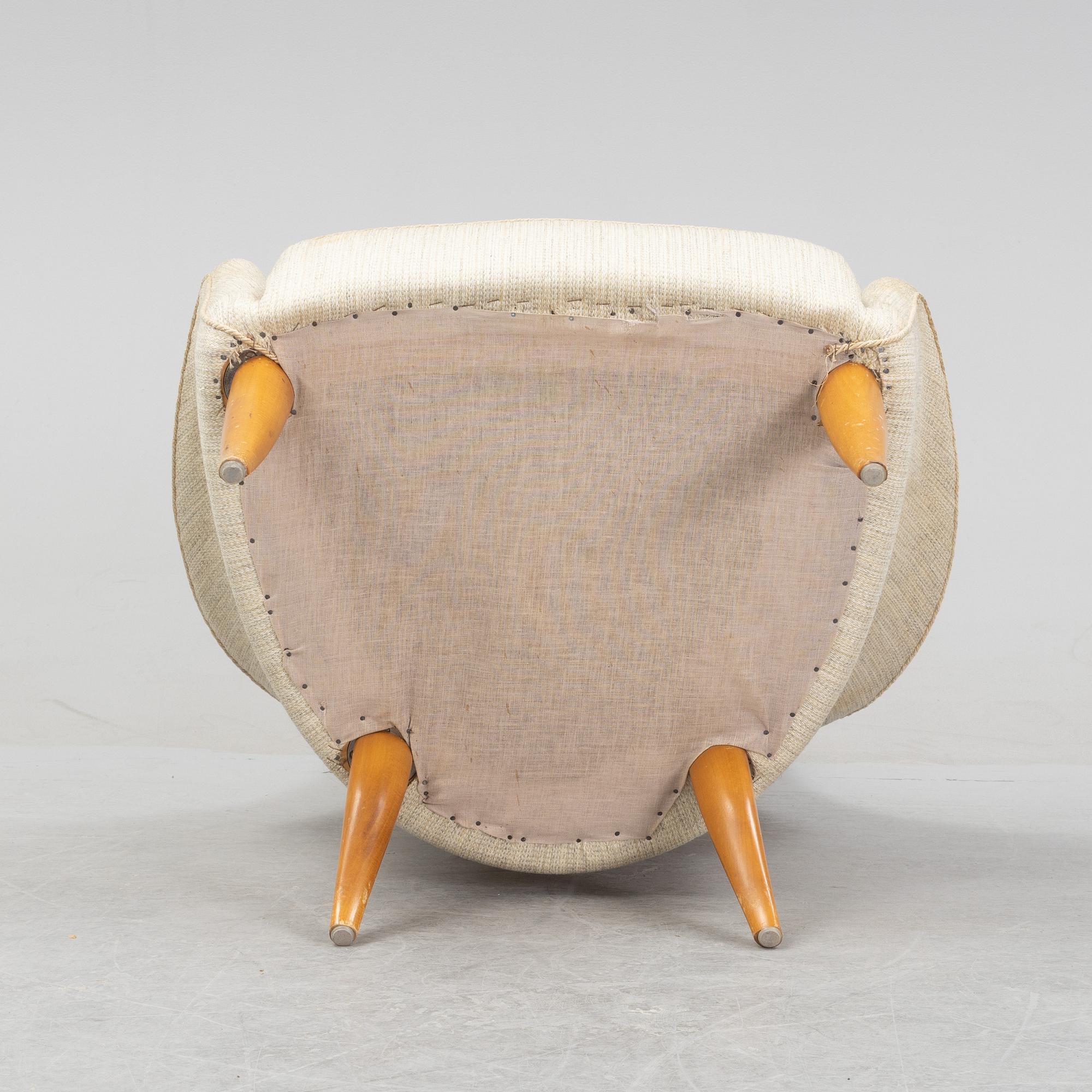 Kerstin Hörlin-Holmquist, a 'Stora adam' lounge chair from the series 'Paradiset', Triva, Nordiska Kompaniet.