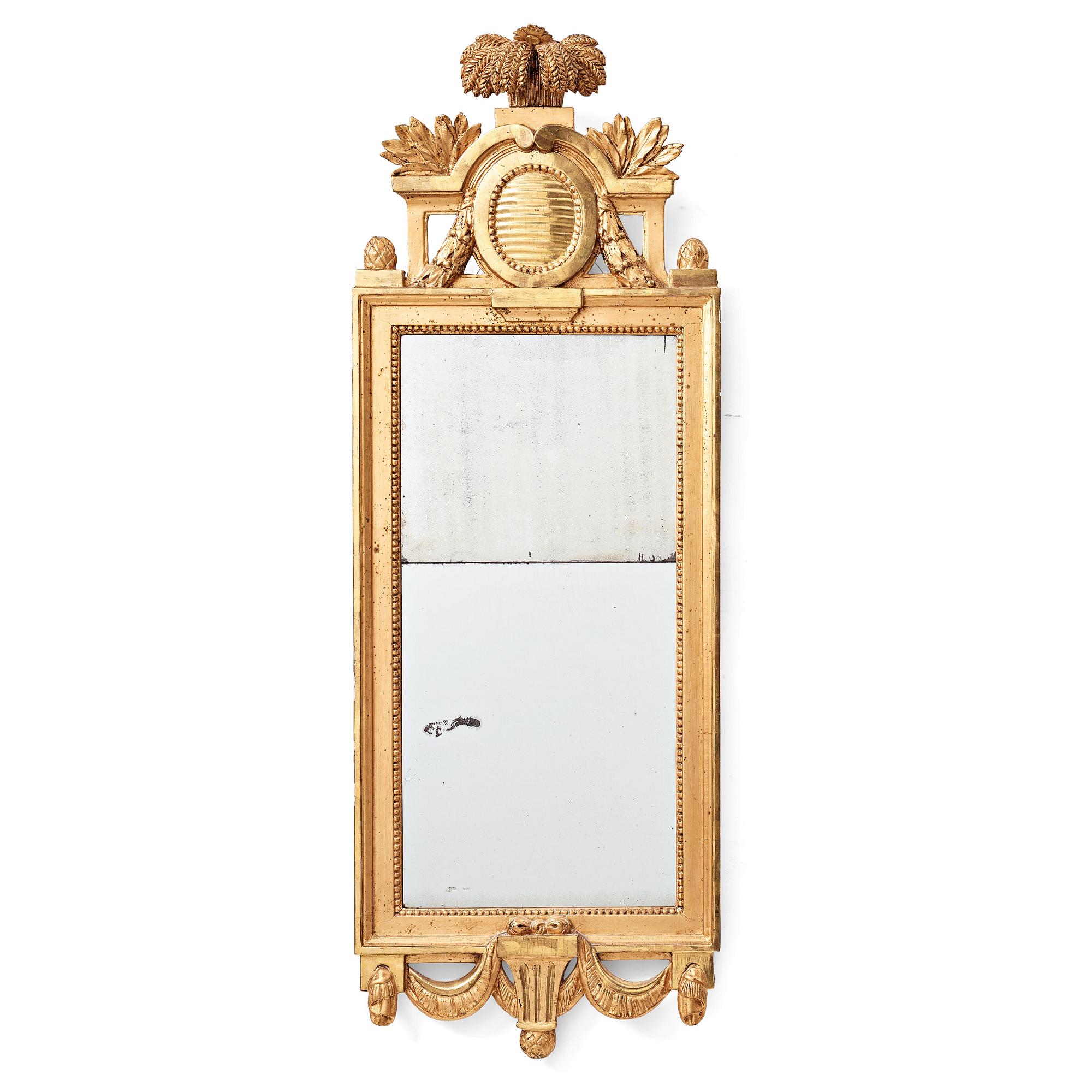 A Gustavian mirror by C. G. Fyrwald.