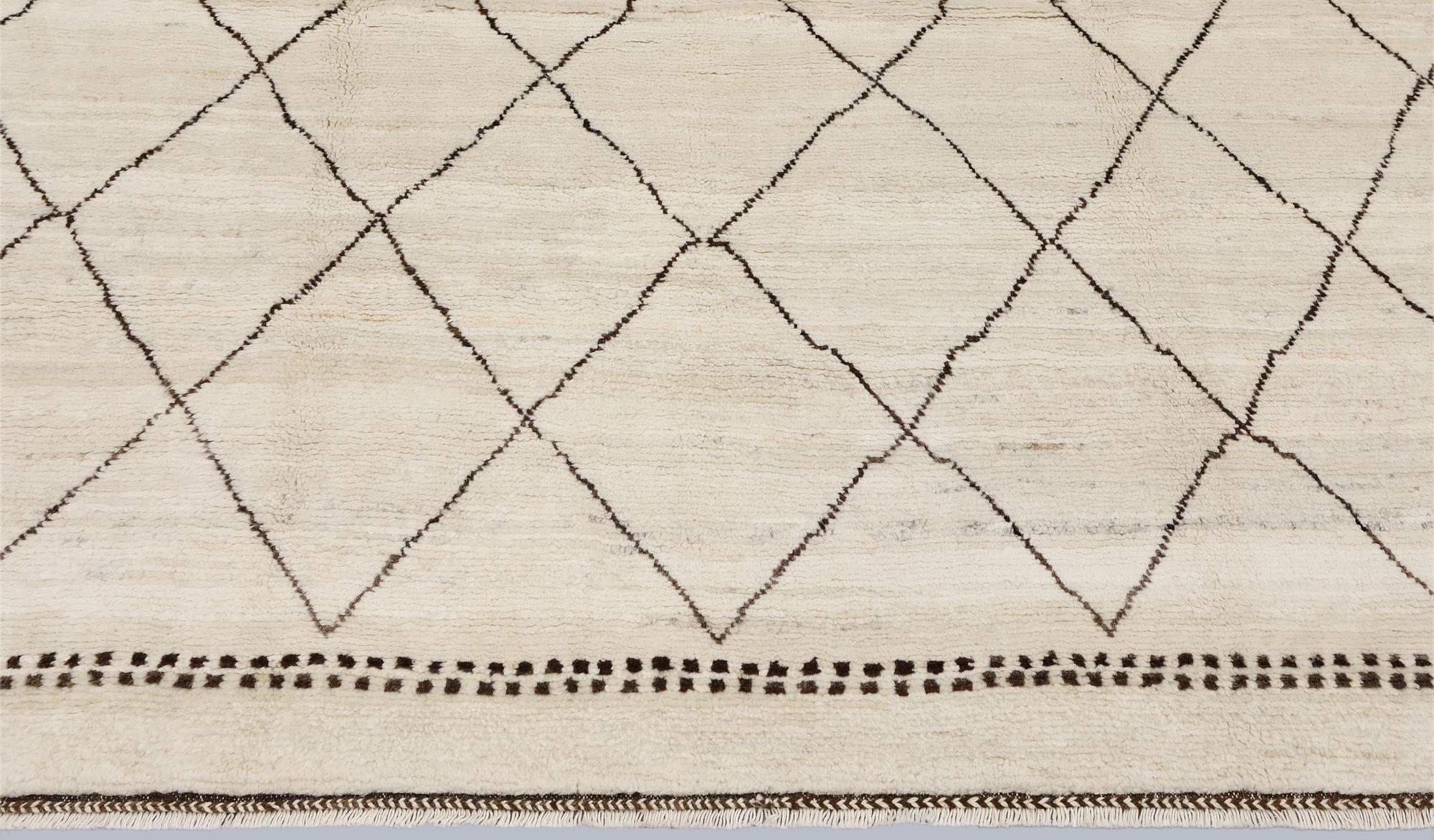 A Moroccan rug, c. 290 x 197 cm.
