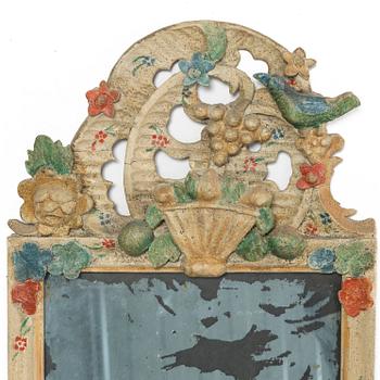 Mirror, folk art. Jämtland/Norway, circa 1800.