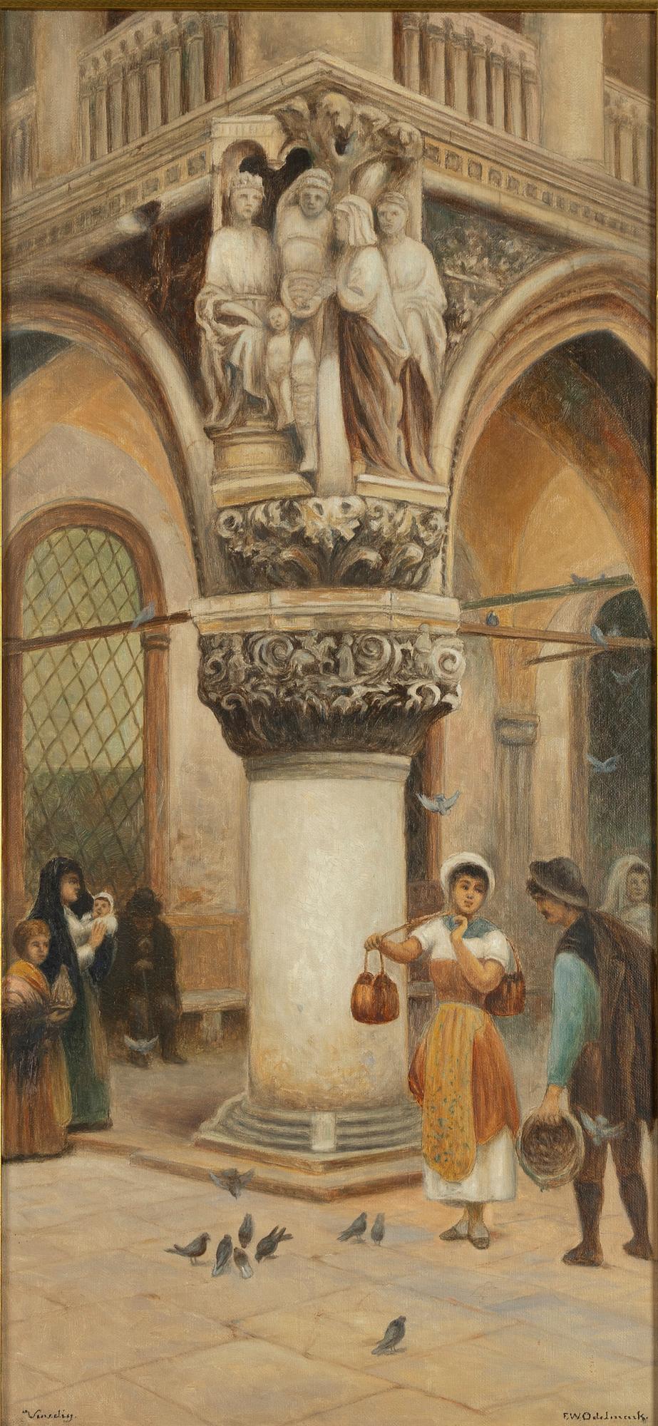 Frans Wilhelm Odelmark, At the Palazzo Ducale, Venice.