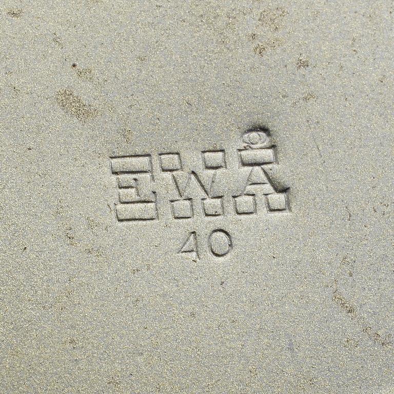 BORDS-/VÄGGLAMPA, mässing, EWÅ, 1900-talets mitt.