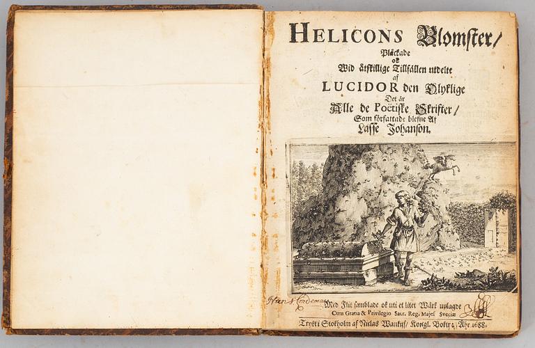 Helicons blomster, 1688.