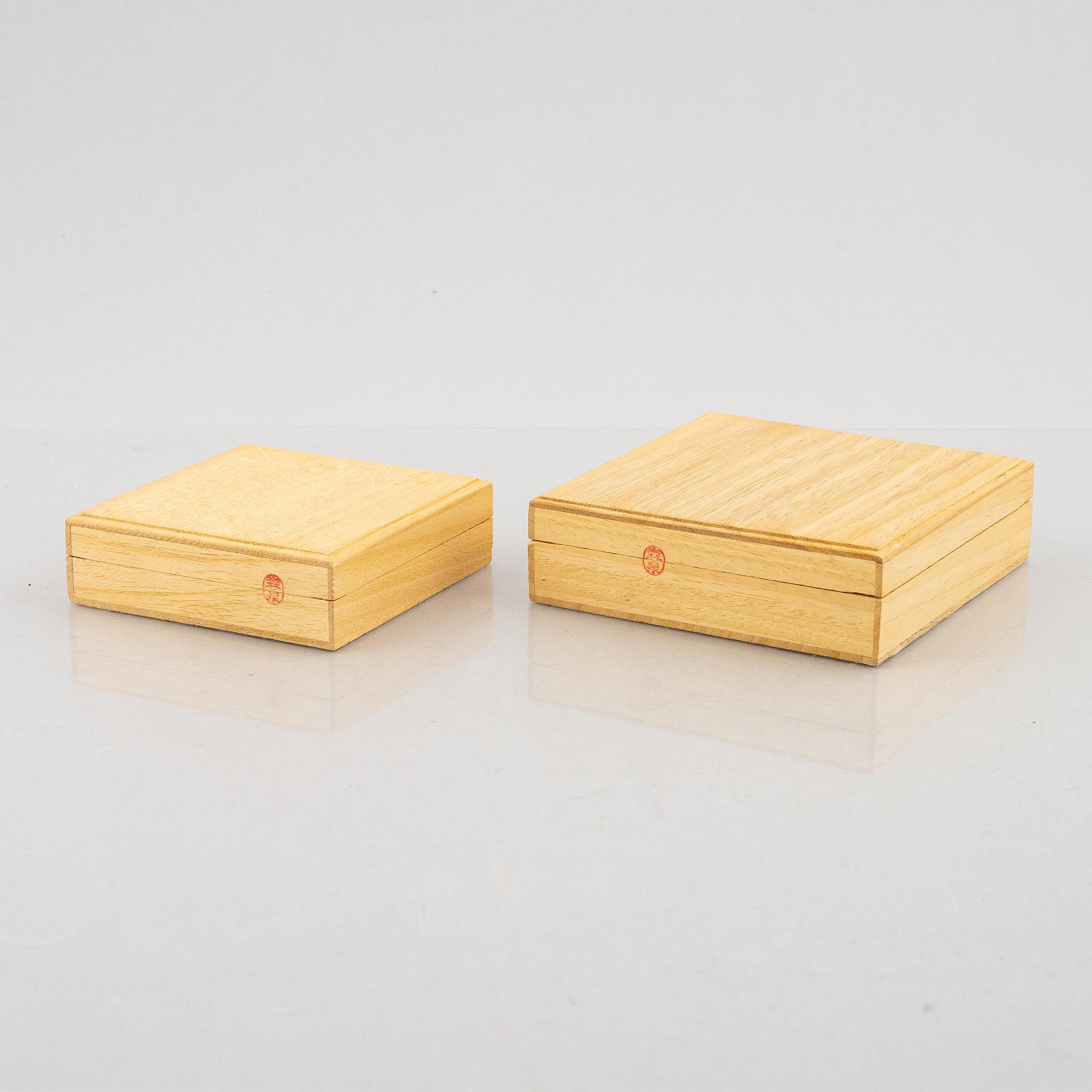 Two Edo tsubas, Japan, mumei.