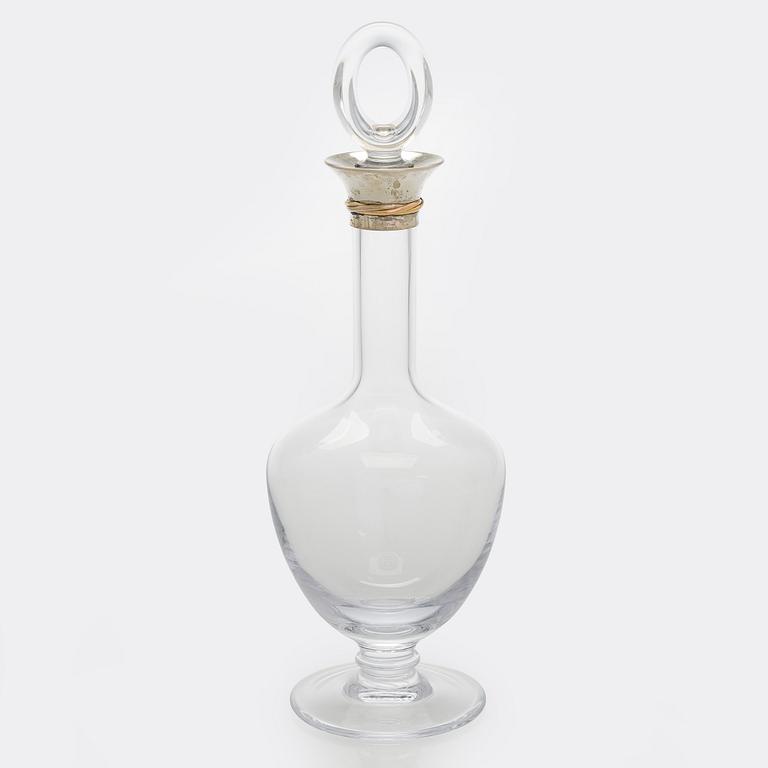 Cartier, A late 20th century wine carafe, France.