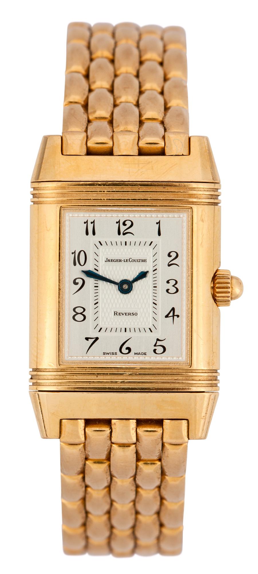 Jaeger-LeCoultre - Reverso, manuell. Guld/guld med diamanter. 21 x 21mm. ca 1995.