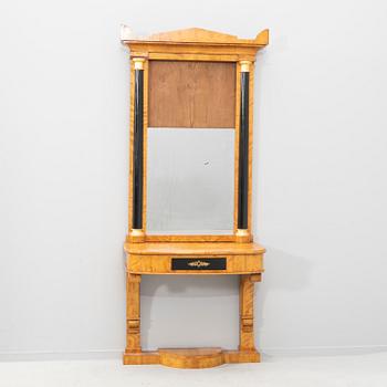 Konsolbord med spegel Senempire 1800-talets  mitt.
