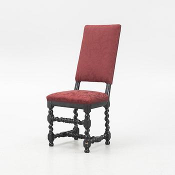 A Swedish Baroque chair, Sweden, circa 1700.