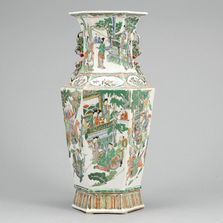 VAS, porslin, Kina, Kanton, 1800-tal.