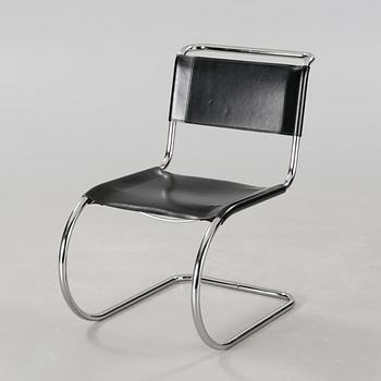 A "MR-10" chair, designed by Ludwig Mies van der Rohe for Thonet, late 20th century.