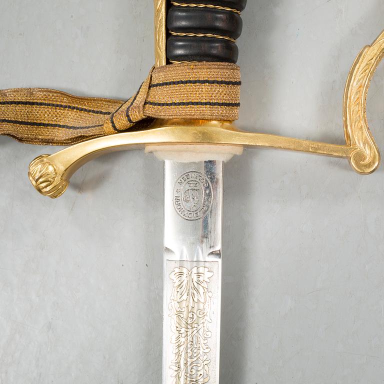 A sword for an officer at the swedish infantry, m/1899.