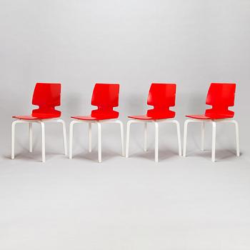 Harri Koskinen, stolar, 4 st, HK 001, "Lento", Artek. Formgiven 2006/ 2009.