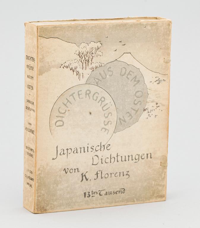 BOK, "Dichtergrüsse auf dem Osten, Japanische Dichtungen" av Karl Florenz, Leipzig 1912.