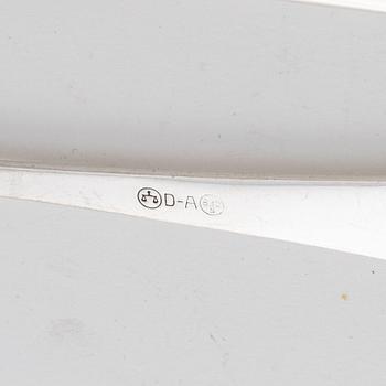 David Andersen, 'Rådhus Vifte' silver cutlery, Norway, (20 pieces).