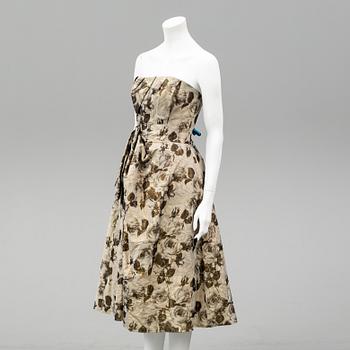 A cocktail dress from Märtaskolans Franska Avdelning, Stockholm, 1950's.