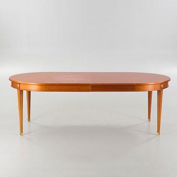 A gustavian style dining table, second half of the 20th century.