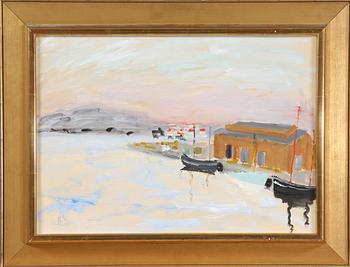 RAGNAR SANDBERG, blandteknik på pannå, monogramsign o dat "-35".