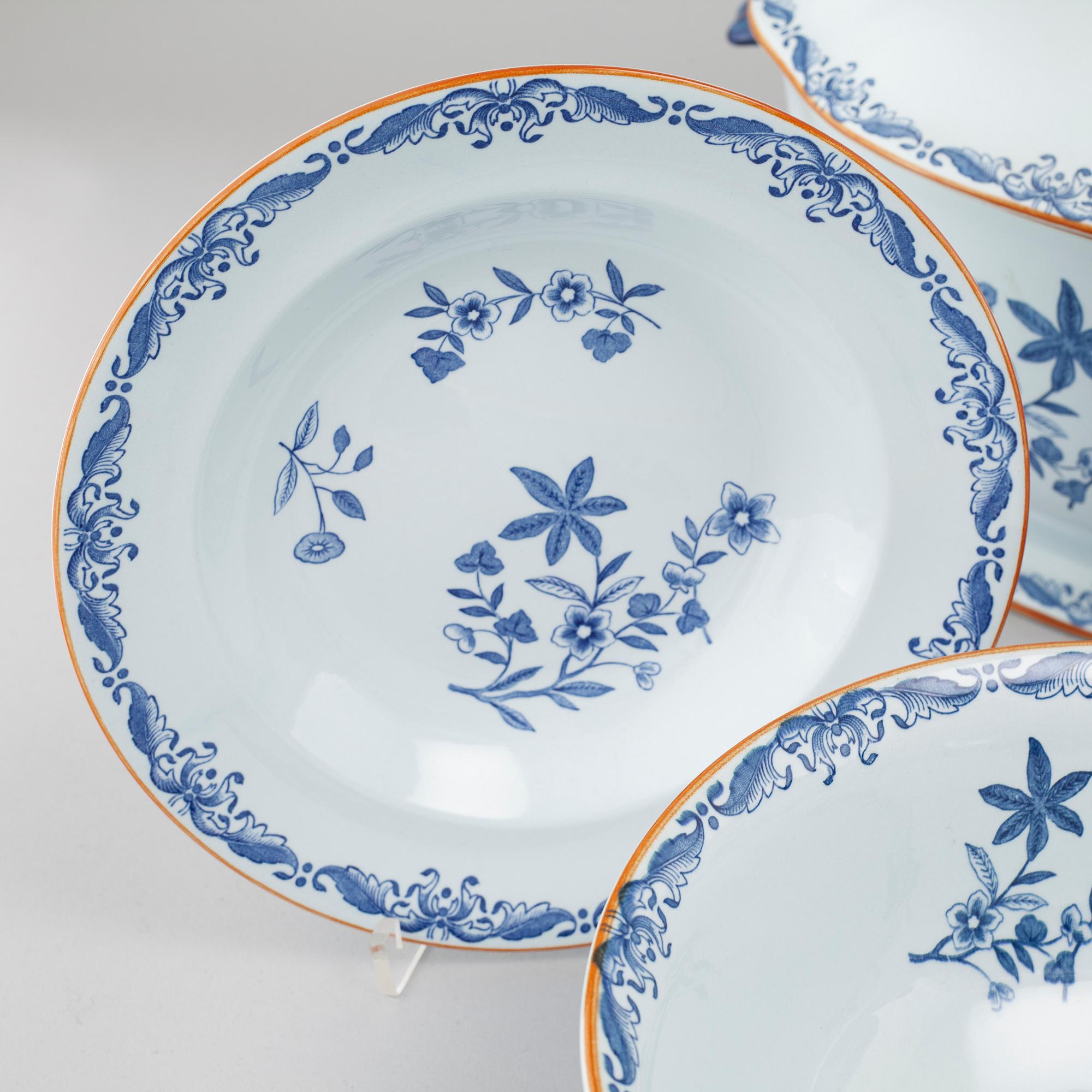 SERVIS, 75 pieces, porcelain, "Ostindia", Rörstrand, 20th century.