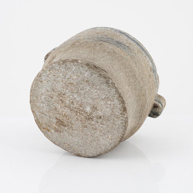 An apothecary mortar, 19th Century.