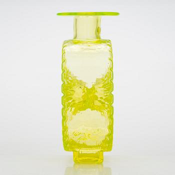 Helena Tynell, flaska, "Solflaskan" Riihimäen Lasi Oy. I produktion 1964-1974.