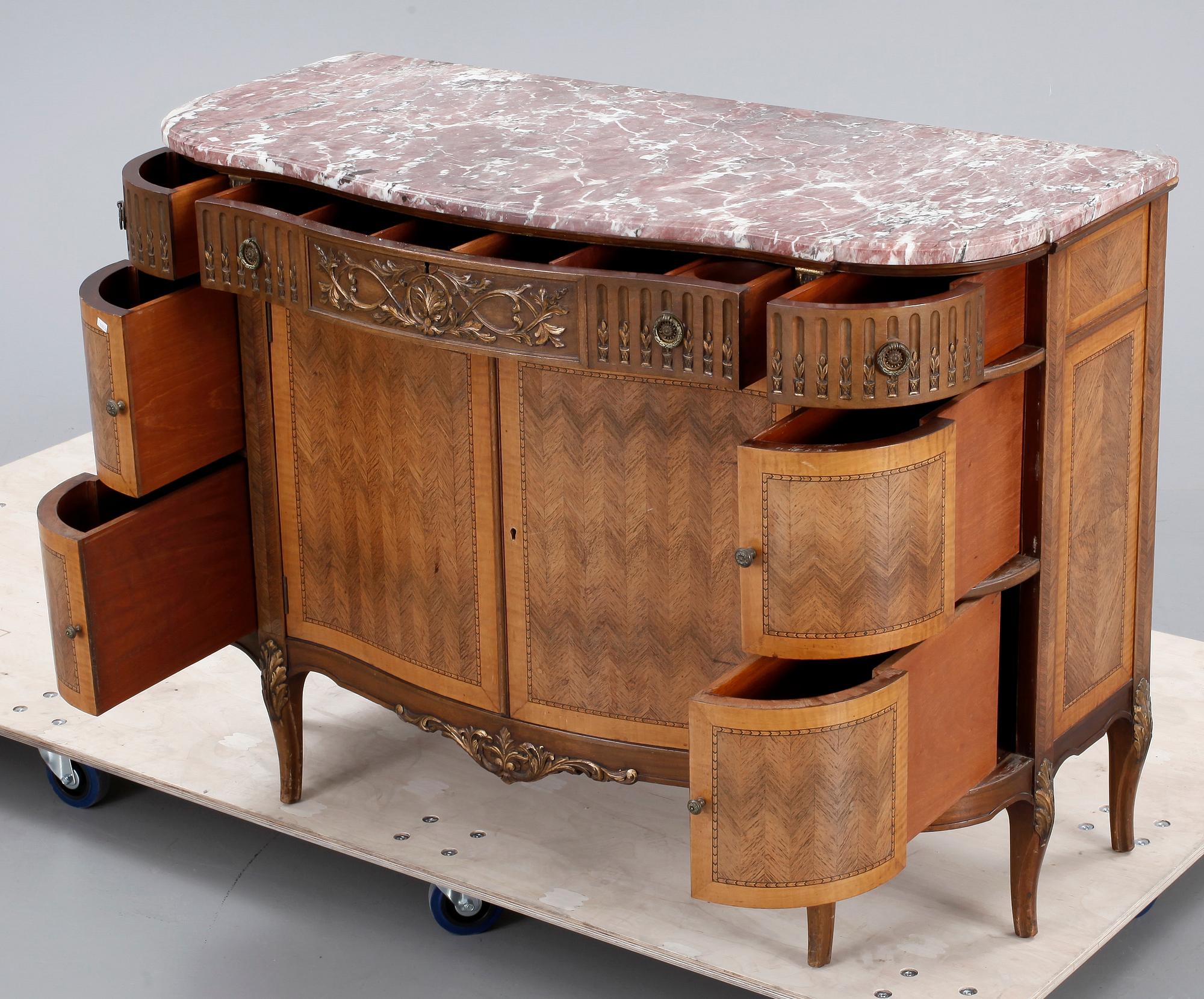 SKÄNK/SIDEBOARD, gustaviansk stil, 1900-talets mitt.