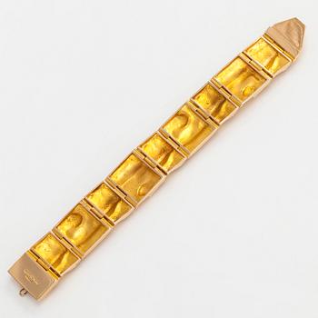 Björn Weckström, armband "Gyllene ström", 14K guld. Lapponia 1968.