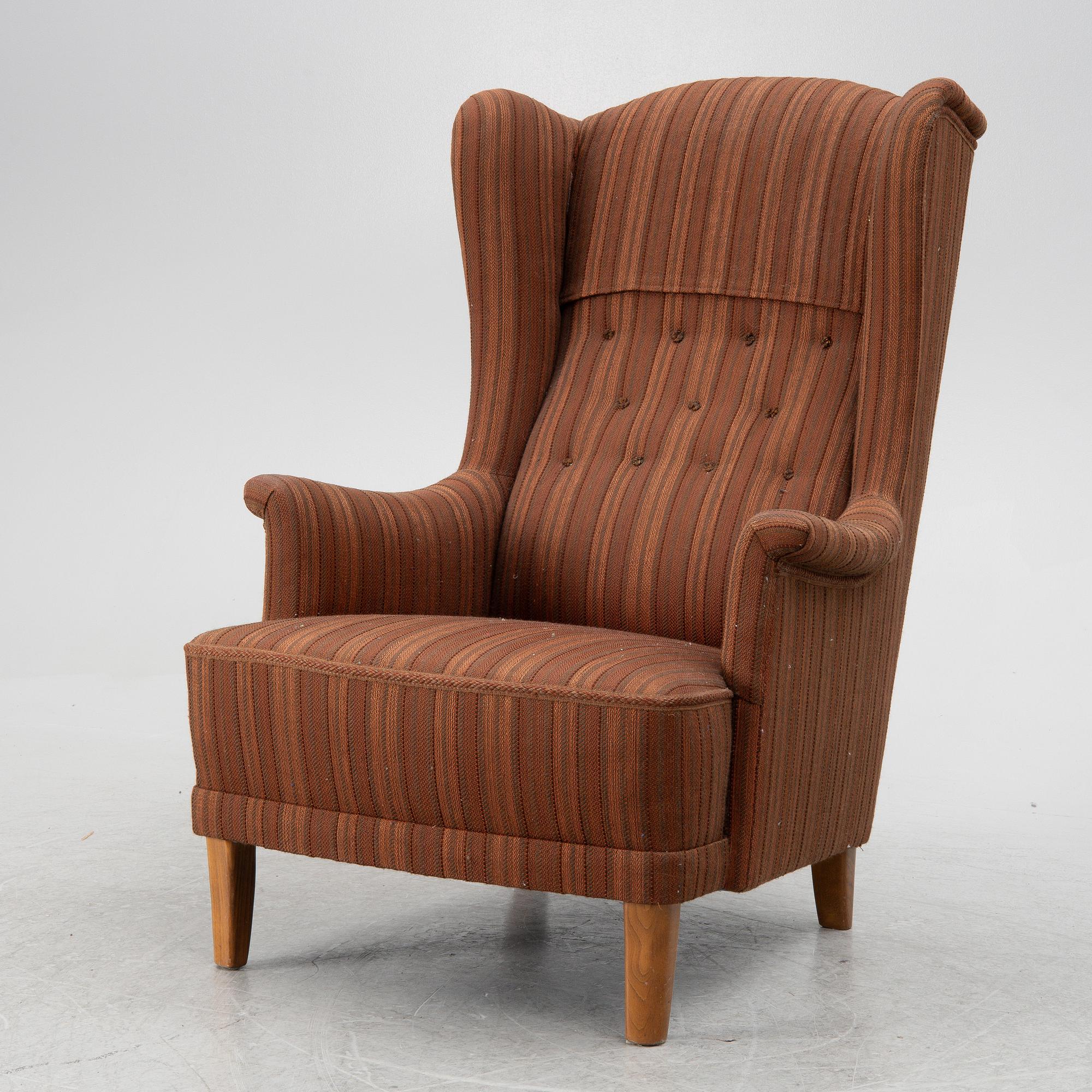Carl Malmsten, a "Häggbom" armchair, AB O.H. Sjögren.