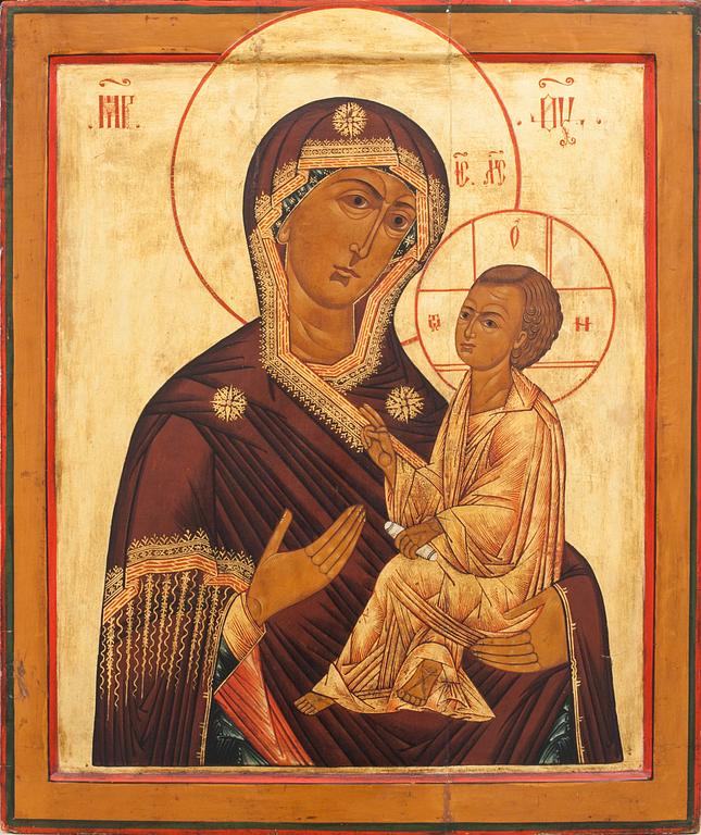 ICON, tempera on wood panel, Russia, the turn of the 18th and 19th century.