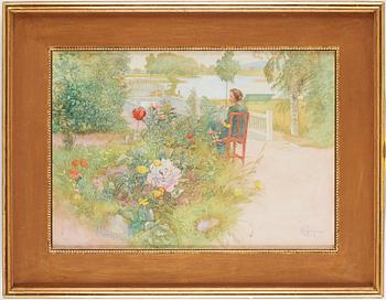 Carl Larsson, "Sommar i Sundborn" / "Flicka i trädgård" (Summer in Sundborn / Girl in a garden).