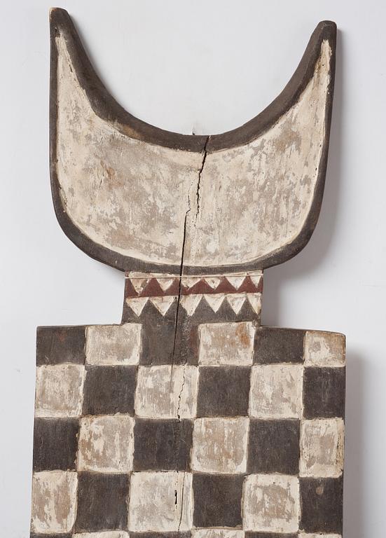 Plankmask, "Nwantantay" enligt uppgift ifrån Bwa, Burkina Faso, 1900-talets andra hälft.