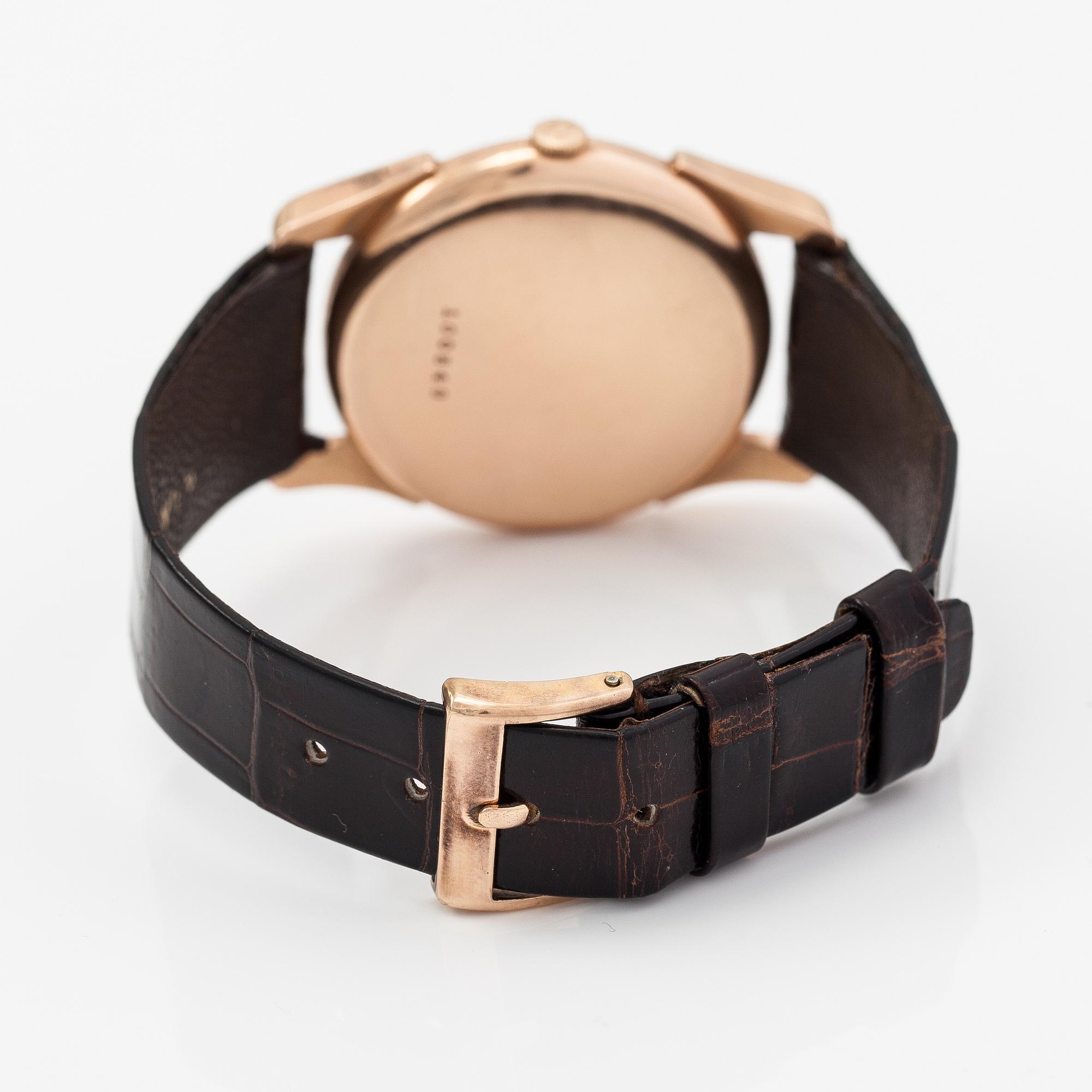 Paul Buhre, wristwatch, 34 mm.