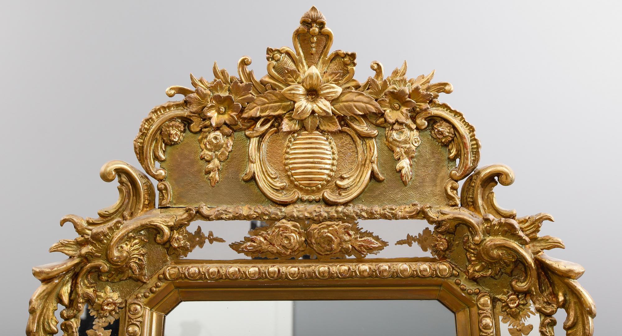 SPEGEL MED KONSOLBORD, 1800-talets andra hälft.