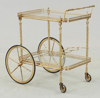 SERVERINGSVAGN, mässing, 1900-talets mitt.