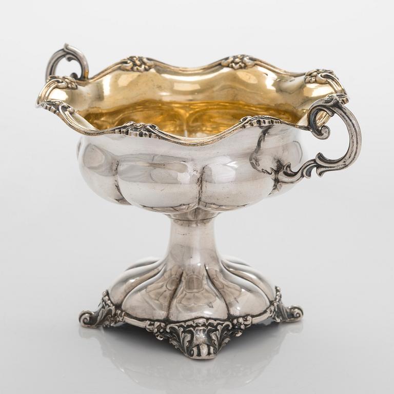 Otto Roland Mellin, skål, silver, Helsingfors, 1881.