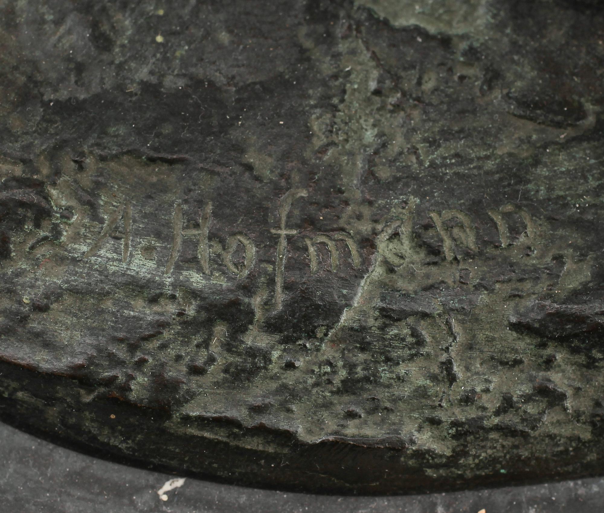 ALFRED HOFMANN, skulptur, brons, signerad.