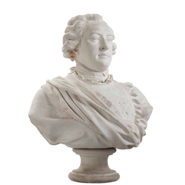 Johan Tobias Sergel, A plaster late Gustavian bust of Gustaf Adolf Reuterholm (1756-1813) 1795.