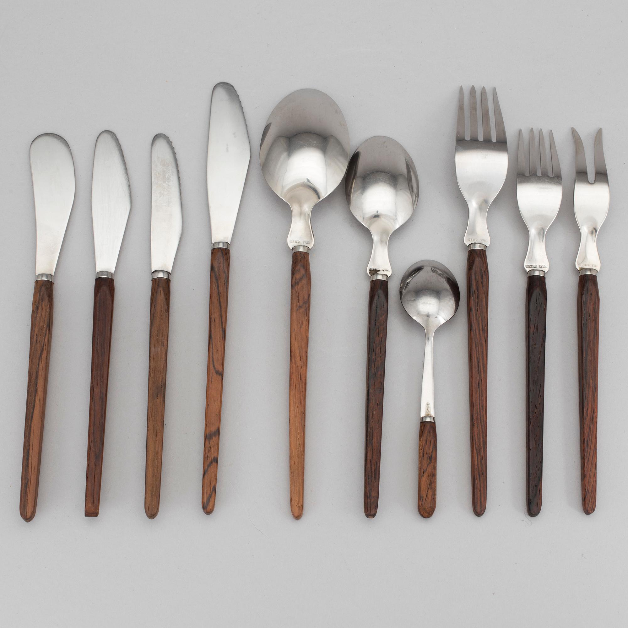 A 123 piece "Stjärn" cutlery set from Asni, Denmark, mid 20th Century.