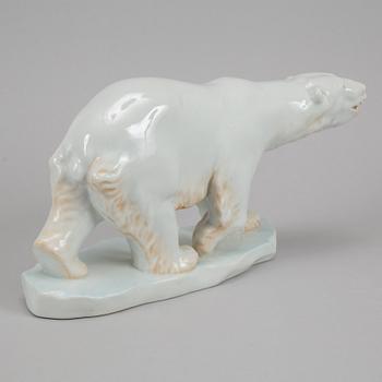 Herend, a 5267 porcelain polar bear, Hungary.