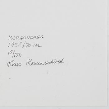 Hans Hammarskiöld, "Morgondagg", 1952.